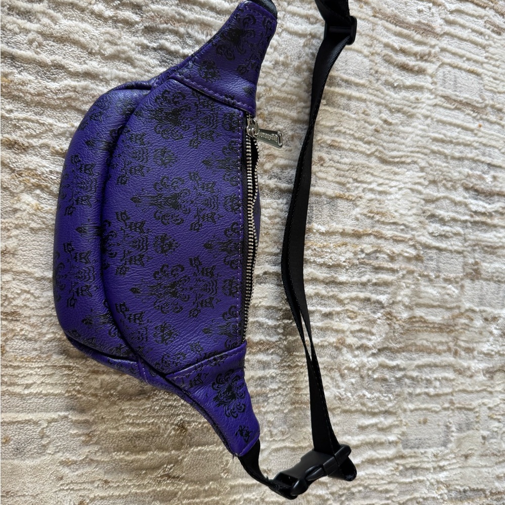 Loungefly Purple and Black Disney Parks Waist Bag the haunted mansion - Picture 6 of 6